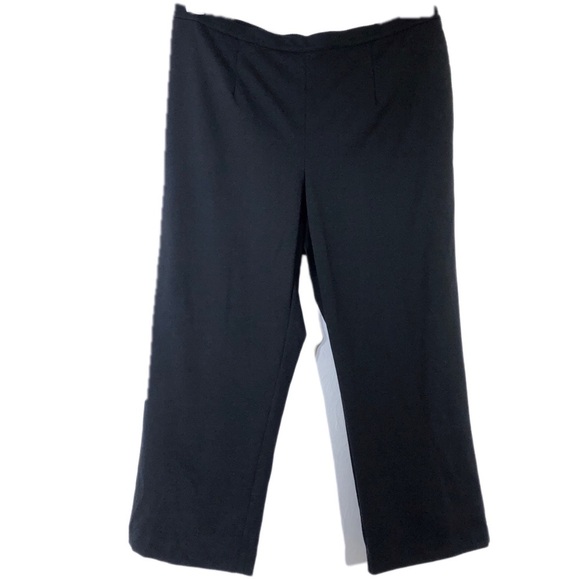 Alfred Dunner Black Walk On The Wild Side Pants 1X - Picture 1 of 5